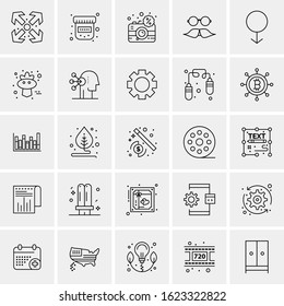 25 Universal Icons Vector illustration