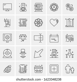 25 Universal Icons Vector illustration