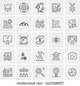 25 Universal Icons Vector illustration