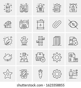 25 Universal Icons Vector illustration