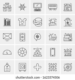 25 Universal Icons Vector illustration