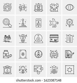25 Universal Icons Vector illustration