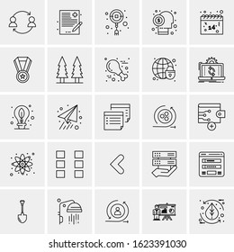 25 Universal Icons Vector illustration