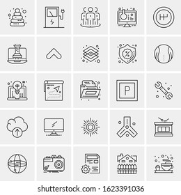 25 Universal Icons Vector illustration