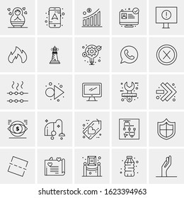 25 Universal Icons Vector illustration