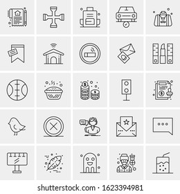 25 Universal Icons Vector illustration