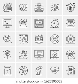25 Universal Icons Vector illustration