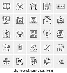 25 Universal Icons Vector illustration