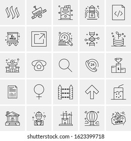 25 Universal Icons Vector illustration