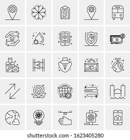 25 Universal Icons Vector illustration