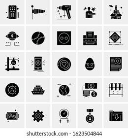 25 Universal Icons Vector illustration Creative Icon Illustration to use in web and Mobile Related project.