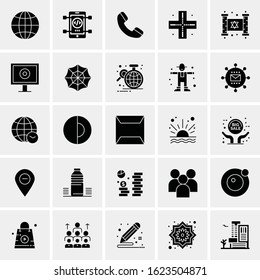 25 Universal Icons Vector illustration Creative Icon Illustration to use in web and Mobile Related project.