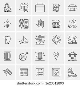 25 Universal Icons Vector illustration Creative Icon Illustration to use in web and Mobile Related project.