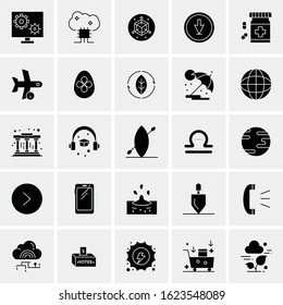 25 Universal Icons Vector illustration Creative Icon Illustration to use in web and Mobile Related project.