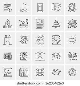 25 Universal Icons Vector illustration Creative Icon Illustration to use in web and Mobile Related project.