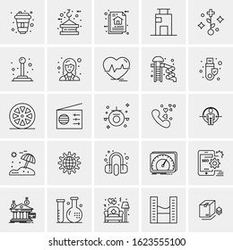 25 Universal Icons Vector illustration