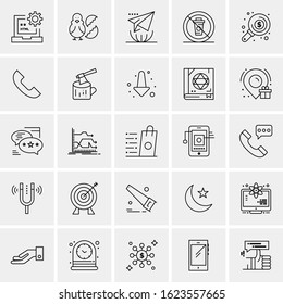 25 Universal Icons Vector illustration