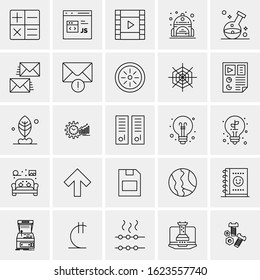 25 Universal Icons Vector illustration