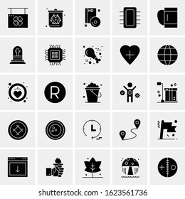 25 Universal Icons Vector illustration