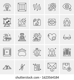 25 Universal Icons Vector illustration