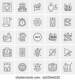 25 Universal Icons Vector illustration