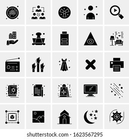 25 Universal Icons Vector illustration