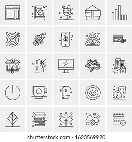 25 Universal Icons Vector illustration