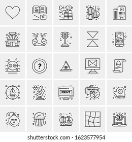 25 Universal Icons Vector illustration
