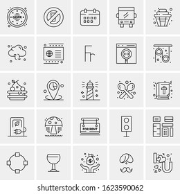 25 Universal Icons Vector illustration