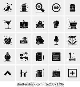 25 Universal Icons Vector illustration