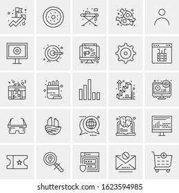 25 Universal Icons Vector illustration