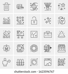 25 Universal Icons Vector illustration