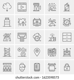 25 Universal Icons Vector illustration