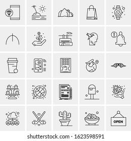 25 Universal Icons Vector illustration