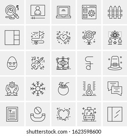 25 Universal Icons Vector illustration