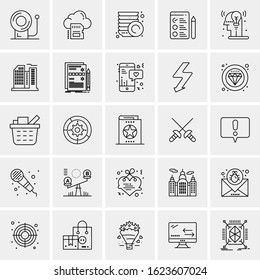 25 Universal Icons Vector illustration