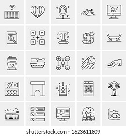 25 Universal Icons Vector illustration