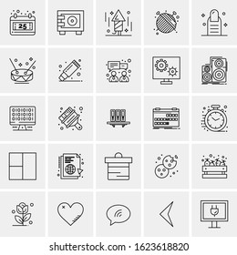 25 Universal Icons Vector illustration