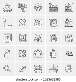 25 Universal Icons Vector illustration