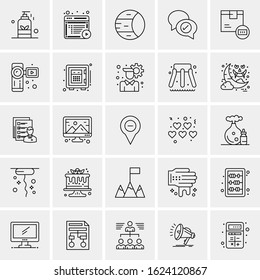 25 Universal Icons Vector illustration