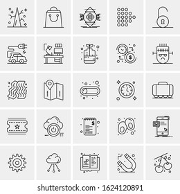 25 Universal Icons Vector illustration