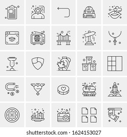25 Universal Icons Vector illustration
