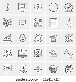 25 Universal Icons Vector illustration