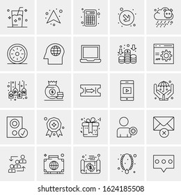 25 Universal Icons Vector illustration