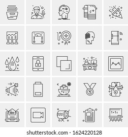 25 Universal Icons Vector illustration