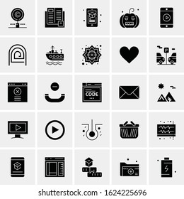 25 Universal Icons Vector illustration