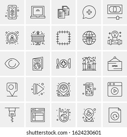 25 Universal Icons Vector illustration
