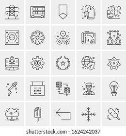 25 Universal Icons Vector illustration