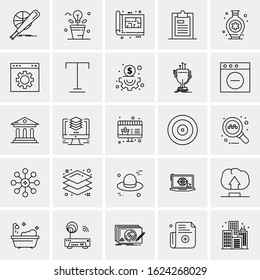 25 Universal Icons Vector illustration