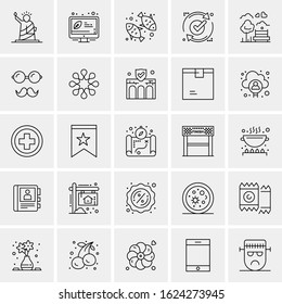25 Universal Icons Vector illustration